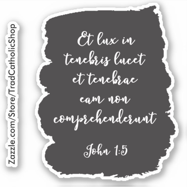 Latin Gospel of John Light in the Darkness (Front)