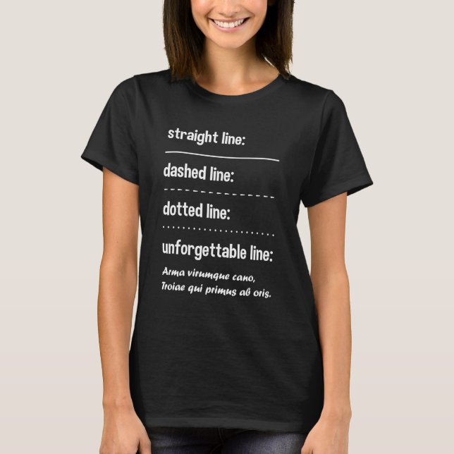 Latin Language Funny Saying T-Shirt (Front)