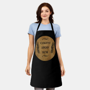 latin Phrase Cogito Ergo Sum Apron