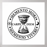 Latin Phrase - Memento Mori Memento Vivere