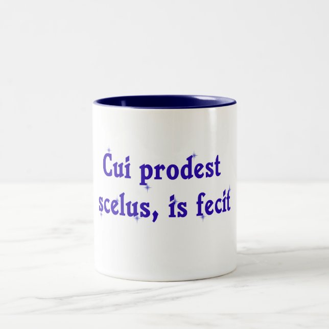 Latin Phrase on Lawyer Mug (Center)
