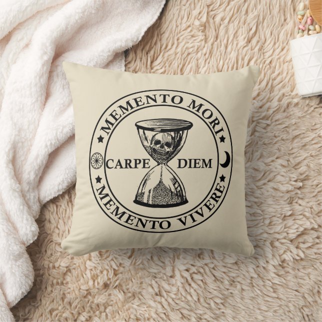 Latin Phrase - Seize the Day - Memento Mori Cushion (Blanket)