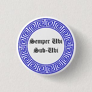 Latin Public Service Message 3 Cm Round Badge