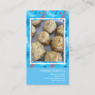 Latin Puertorico Restaurant Mofongo Business Card