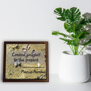 Latin quote about present saying poster