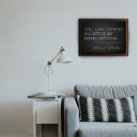 Latin quote justice motivation poster