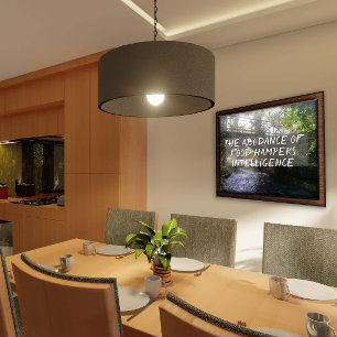 Latin quote Seneca intelligence poster