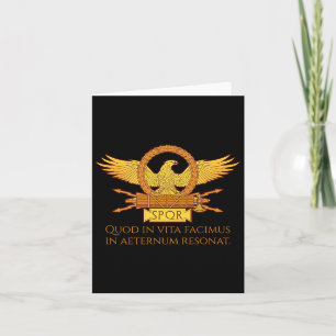Latin Quote - What We Do In Life Eccute Ss Cute Ss Card