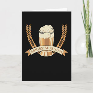 Latin Sport Shirt Rome Imperator Alcohol Beer Card
