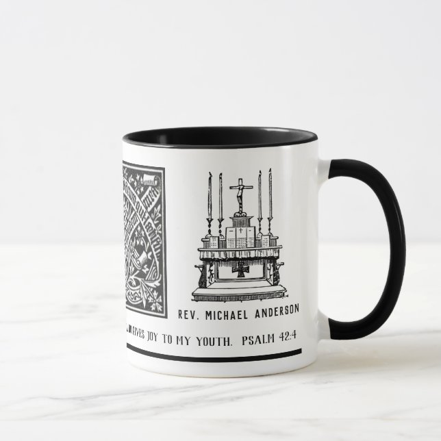 Latin Traditional Catholic Religious Prayer Priest Mug (Right)