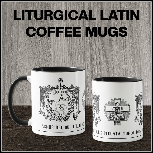 Latin Traditional Catholic Religious Prayer Priest Mug (CATHOLIC LITURGICAL LATIN MASS COFFEE MUGS )