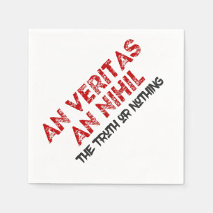 Latin Truth Quote Napkin