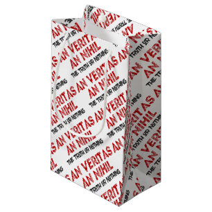 Latin Truth Quote Small Gift Bag