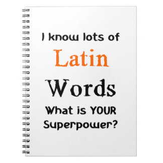 latin words notebook
