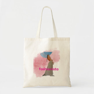 Latina Fashionista with Long Braid Tote Bag