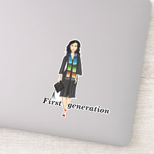 Latina First-Generation Graduate Sticker