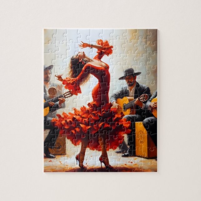 Latina Latin Flamenco Spanish Mexican Jigsaw Puzzle (Vertical)