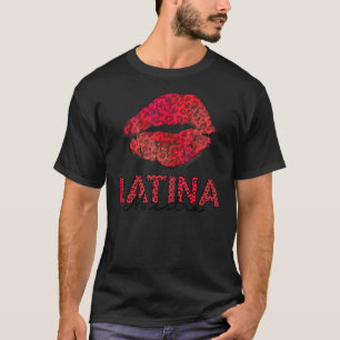 Latina Maestra leopard Latina Teacher Hispanic tea T-Shirt