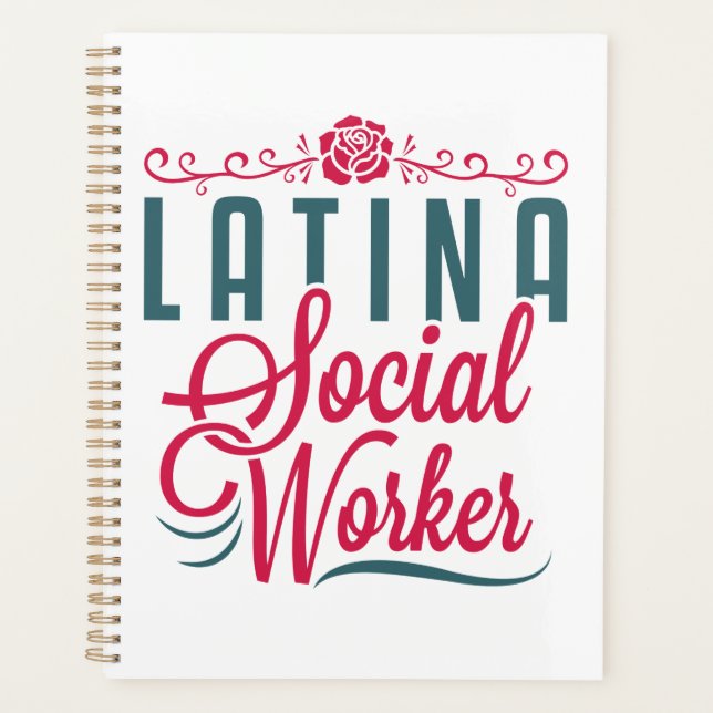 Latina Social Worker LCSW Latinx Hispanic Planner (Front)