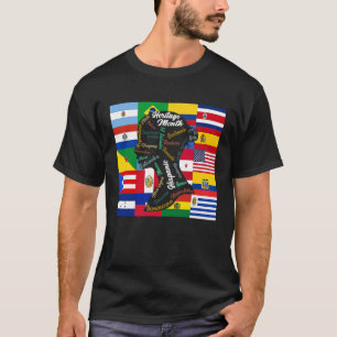 latina woman hispanic heritage month latin country T-Shirt