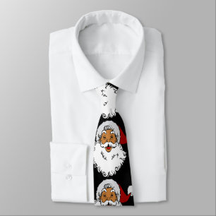 latino biracial santa claus christmas tie