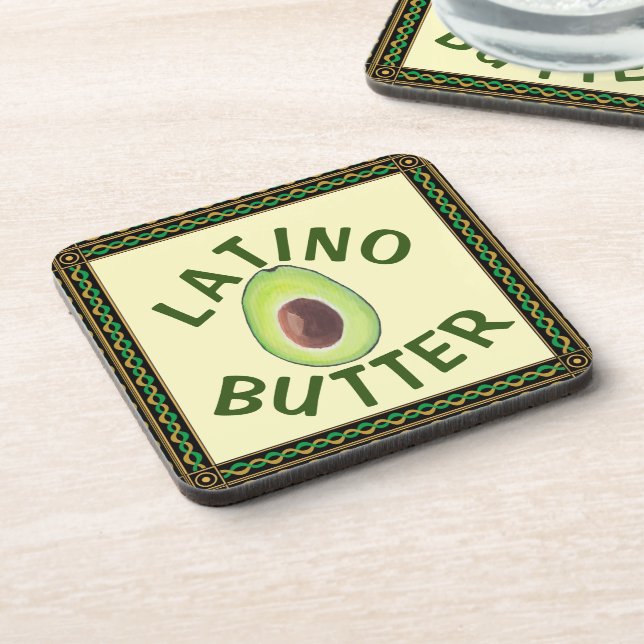 Latino Butter Beverage Coaster (Left Side)