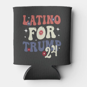Latino For Trump 2024 Cinco De Mayo Mexican Gift Can Cooler
