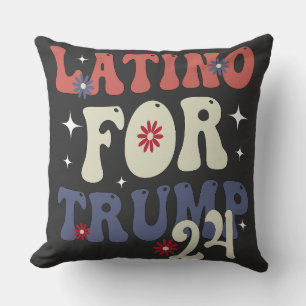 Latino For Trump 2024 Cinco De Mayo Mexican Gift Cushion