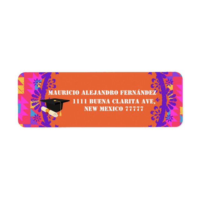 Latino Papel Picado  Spanish | Class of  Year  (Front)