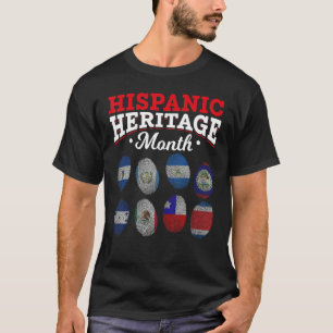Latino Pride Fingerprint National Hispanic Heritag T-Shirt