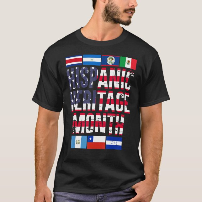 Latino Pride Latin American Culture Hispanic Herit T-Shirt (Front)