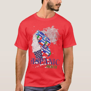 Latino Pride Latino Countries Flags Hispanic Herit T-Shirt