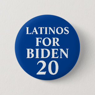 Latinos For Biden Button