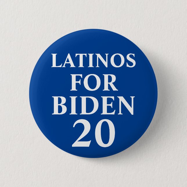 Latinos For Biden Button (Front)