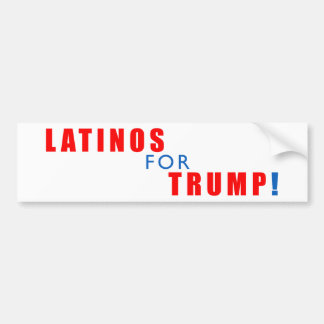 Latinos for Donald Trump Bumper Sticker