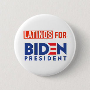 Latinos For Joe Biden Round Button