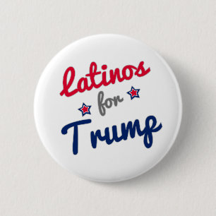 Latinos for Trump 2016 6 Cm Round Badge