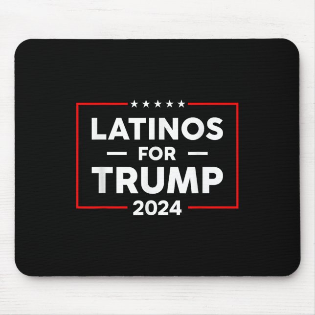 Latinos For Trump 2024  Mouse Mat (Front)