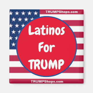 Latinos For TRUMP Patriotic Magnet