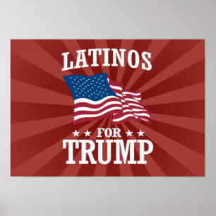 LATINOS FOR TRUMP POSTER