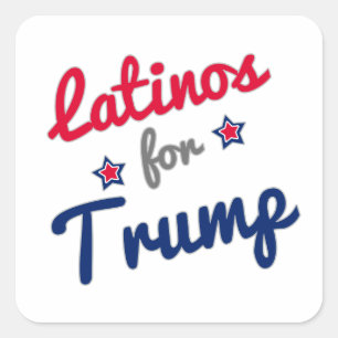Latinos for Trump Square Sticker