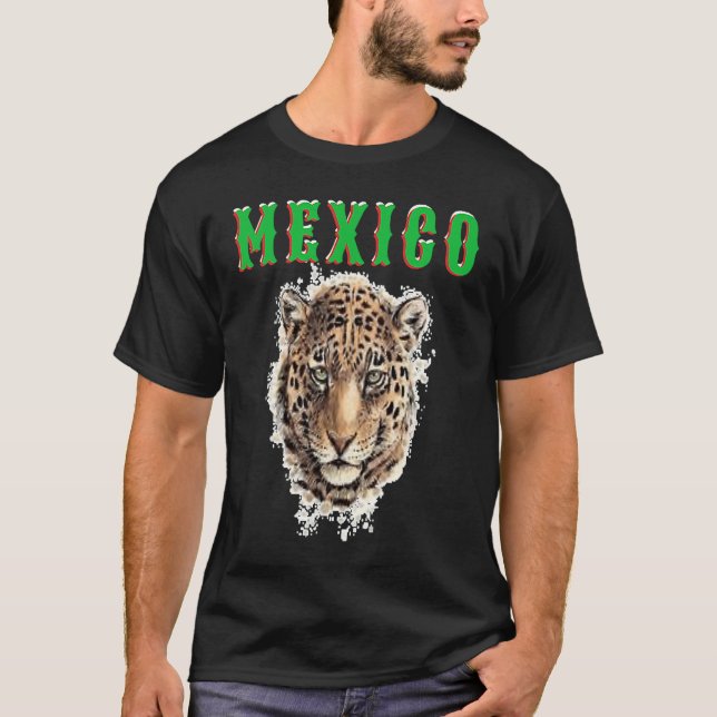 Latinos Jaguar Mexico Women Men Kids T-Shirt (Front)