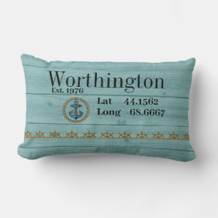 Latitude and Longitude Lumbar Cushion