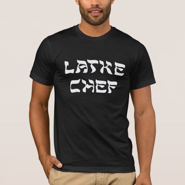 Latke Chef Dark T-Shirt (Front)