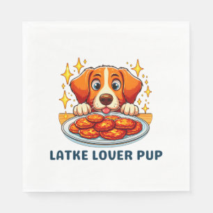 Latke Lover Pup Napkin