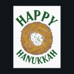Latkes Happy Hanukkah Chanukah Jewish Holidays Announcement Postcard<br><div class="desc">Design features an original marker illustration of a delicious latke potato pancake topped with sour cream, a staple in Jewish holiday cuisine. Ideal for Hanukkah celebrations! This Chanukah latkes design is also available on other products. Lots of additional foodie designs are also available from this shop! Don't see what you're...</div>