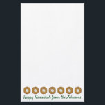 Latkes Happy Hanukkah Chanukah Jewish Holidays Stationery<br><div class="desc">Stationery features an original marker illustration of delicious latke potato pancakes topped with sour cream. Perfect for mailing the annual Hanukkah letter!

This Chanukah illustration is also available on other products. Don't see what you're looking for? Need help with customisation? Contact Rebecca to have something designed just for you.</div>