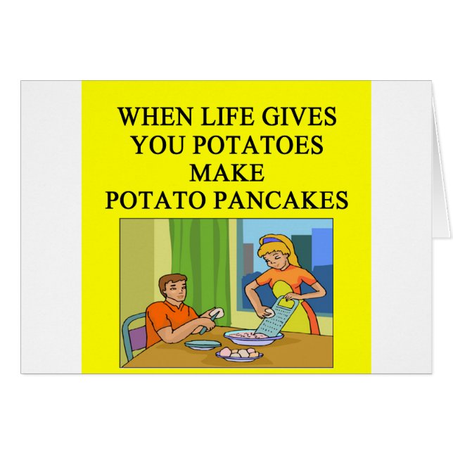 latkes potato pancake joke (Front Horizontal)