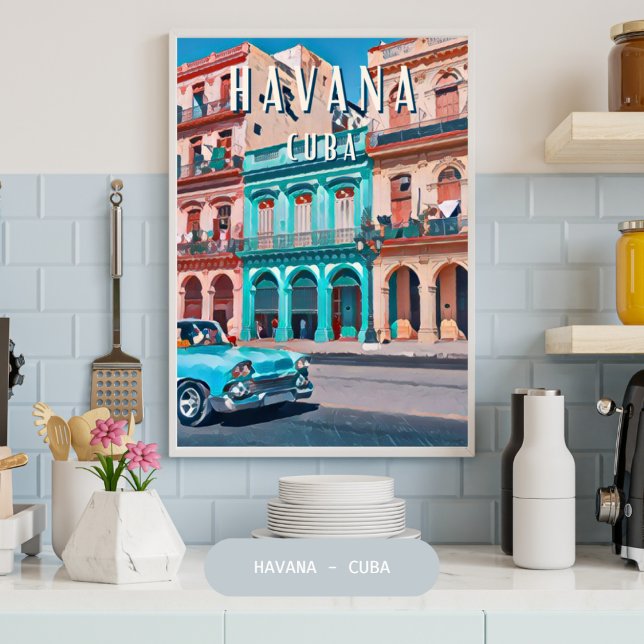 l'atmosphère vibrante de La Havane Poster (Creator Uploaded)