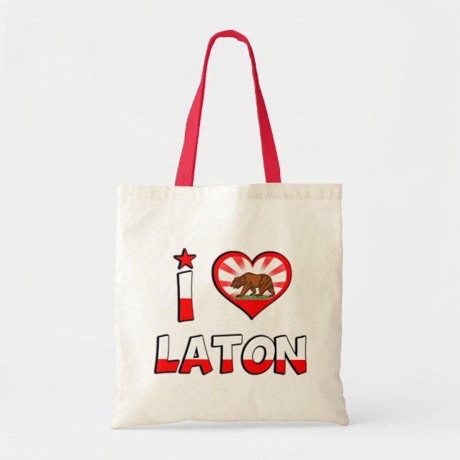 Laton, CA Tote Bag (Front)